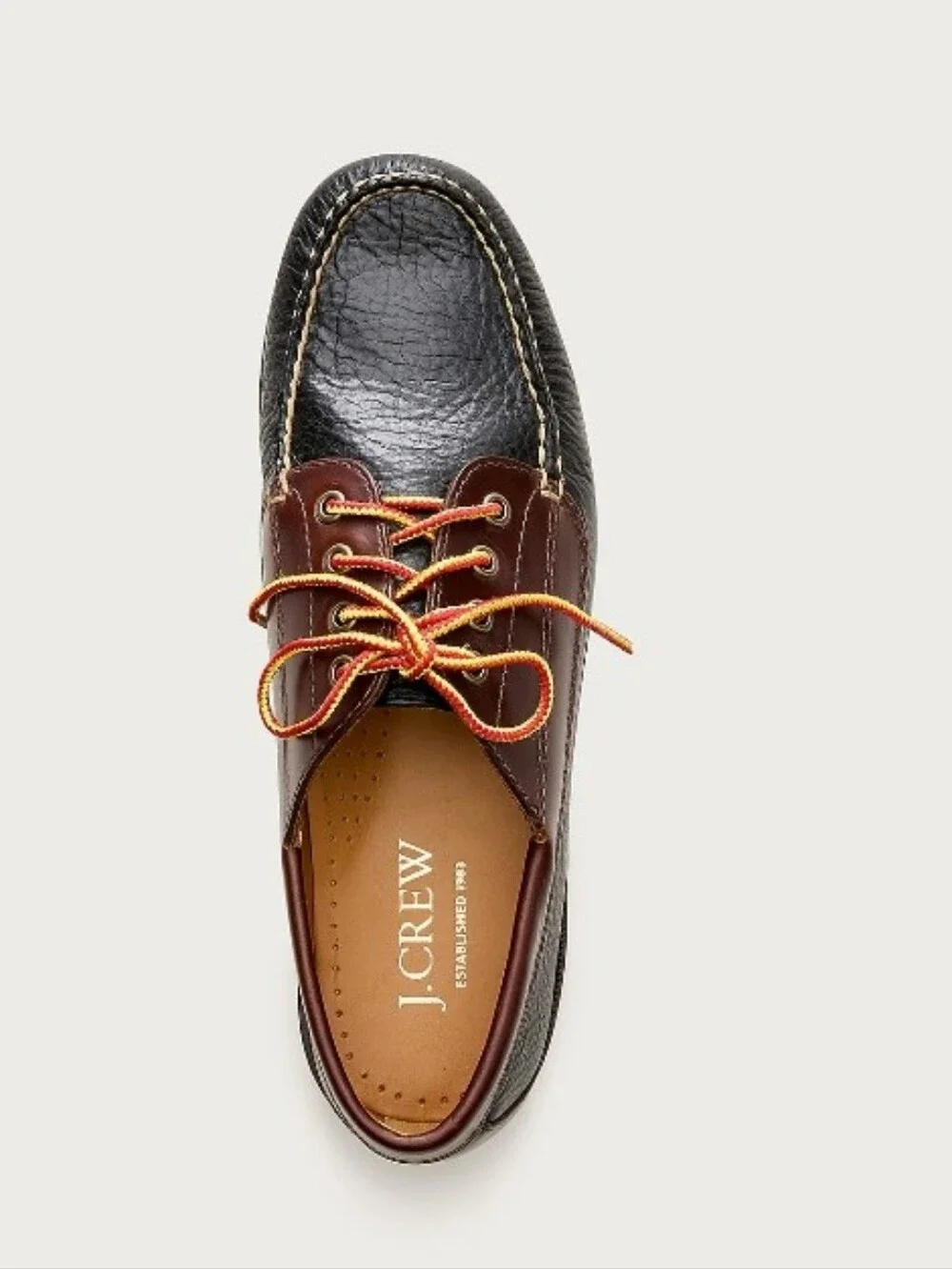 J. Crew Four-eye Lake shoes - Whiskey & Black
